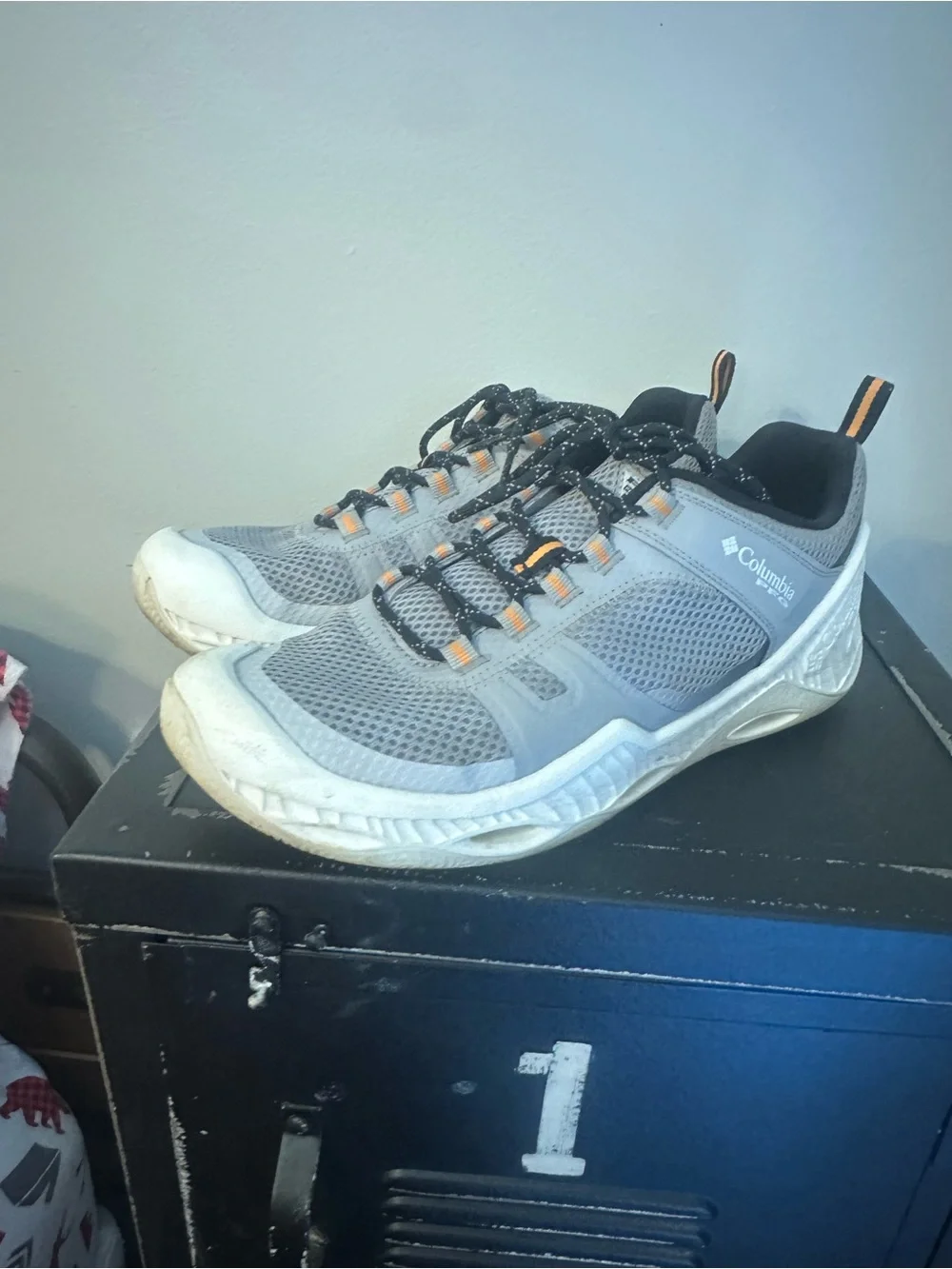 Columbia Gray and Orange Outdoor Boat Shoes
